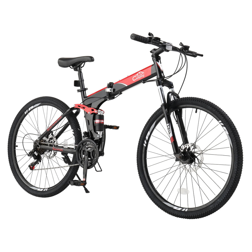 Folding 21 Speed 26 Wheel Steel Frame Mountain Bike B427