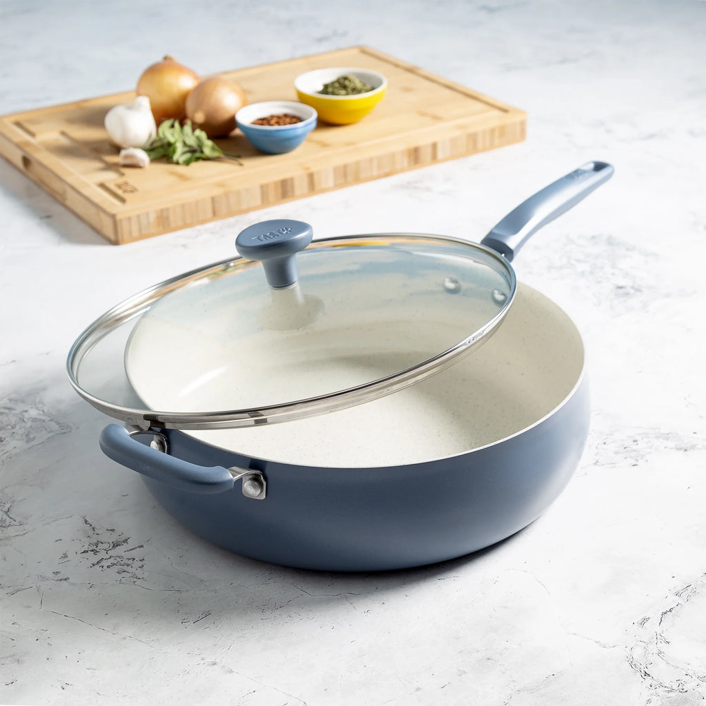 Blue 5 Quart Ceramic Non-Stick Sauté Pan M97704