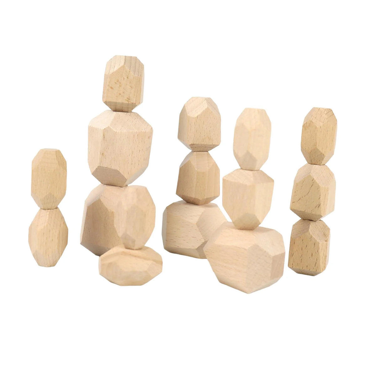Wooden Stacking Stones Building Blocks N443608