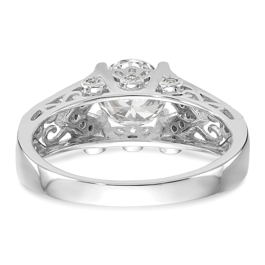 14K White Gold Engagement Ring A31885