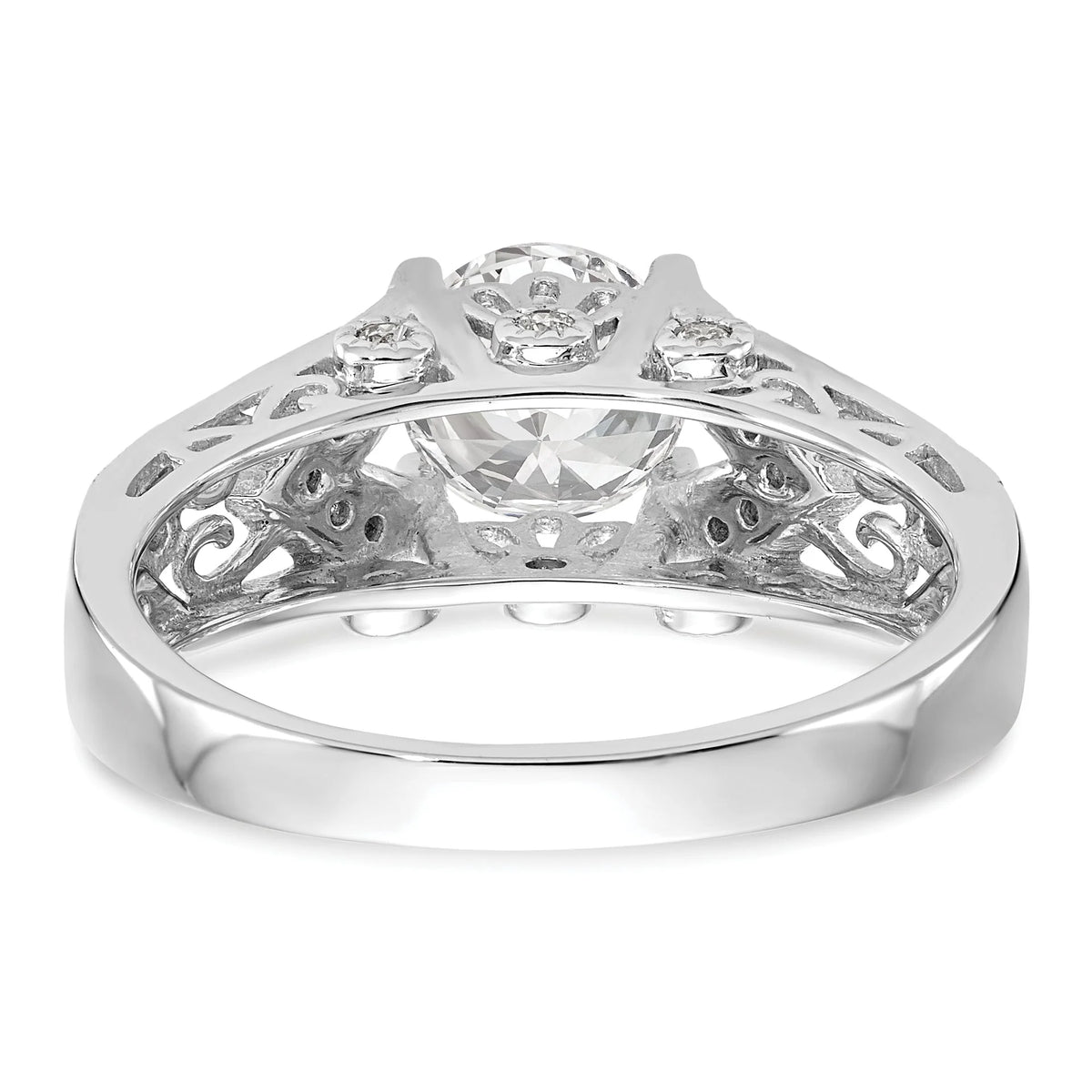 14K White Gold Engagement Ring A31885