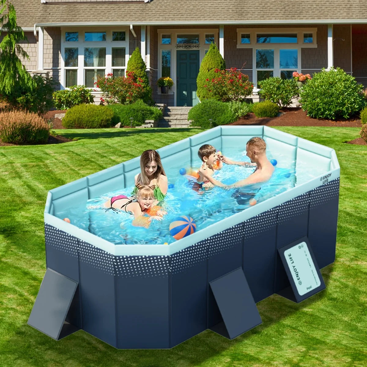 Foldable Above Ground Swimming Pool S262830