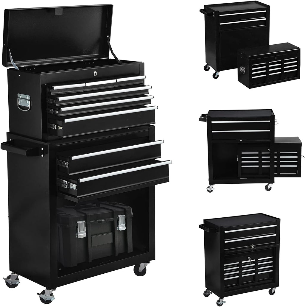 8-Drawer Rolling Tool Chest with Lock Q24660