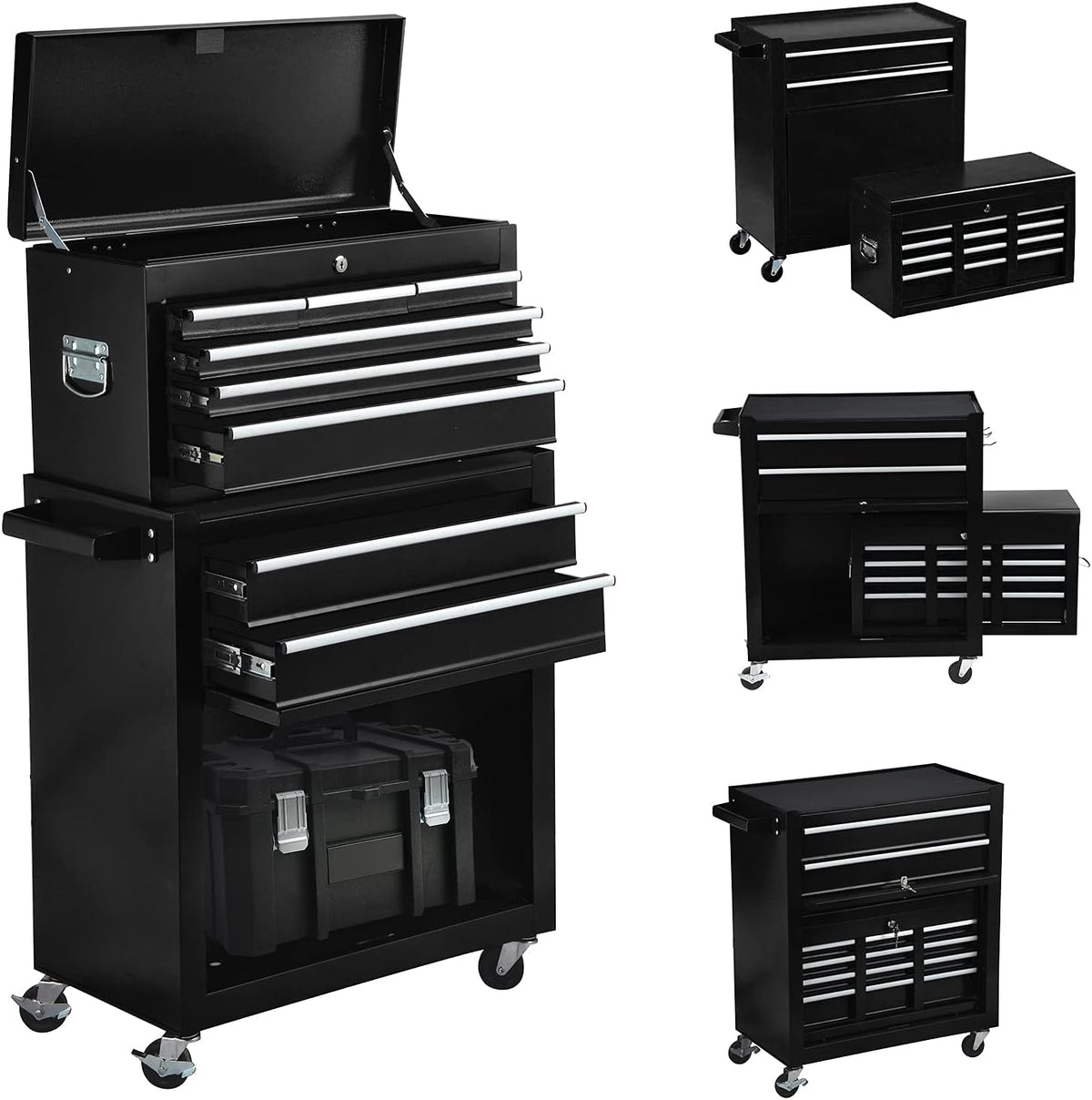 8-Drawer Rolling Tool Chest with Lock Q24660