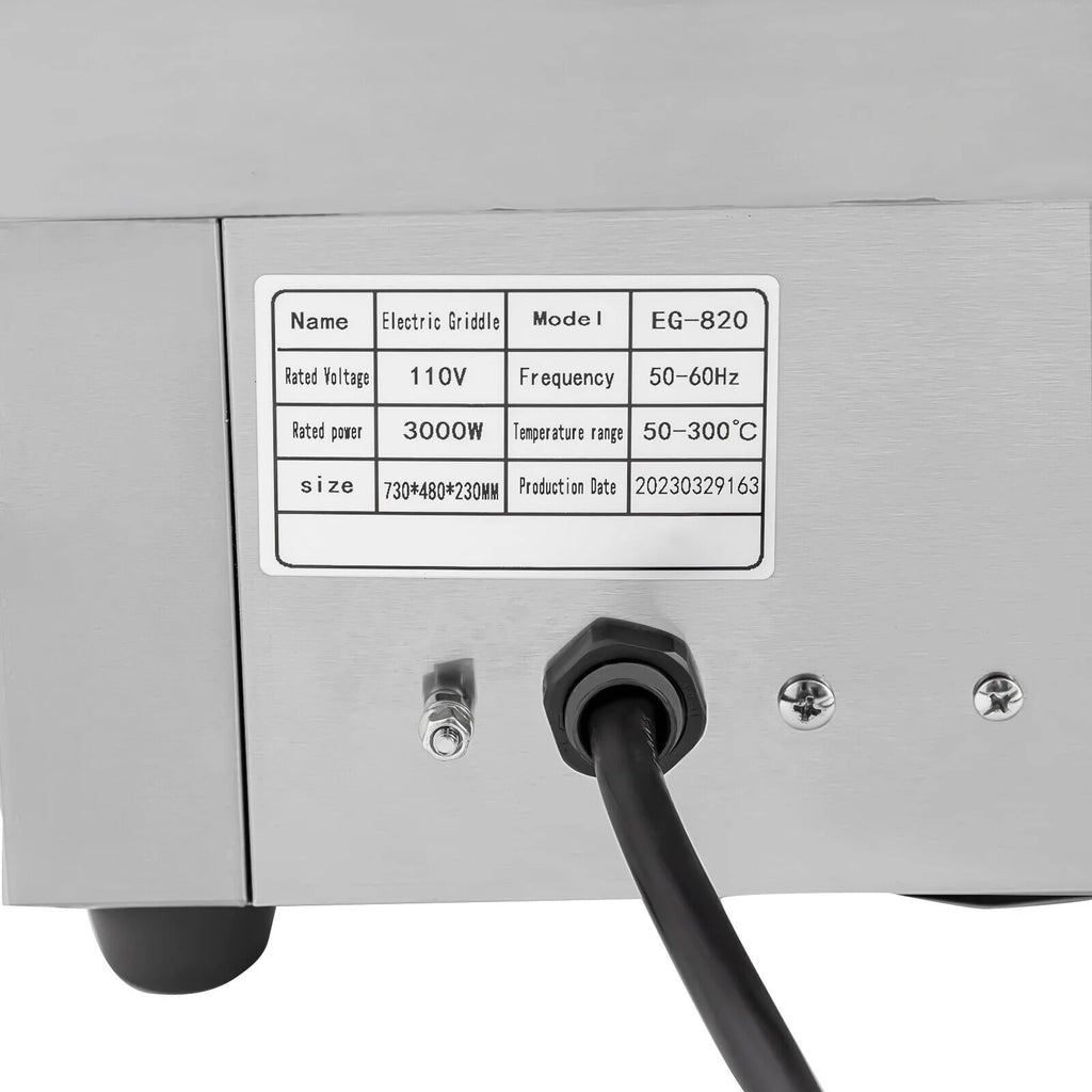 3000W 30" Commercial Electric Griddle Flat Top Grill G788800