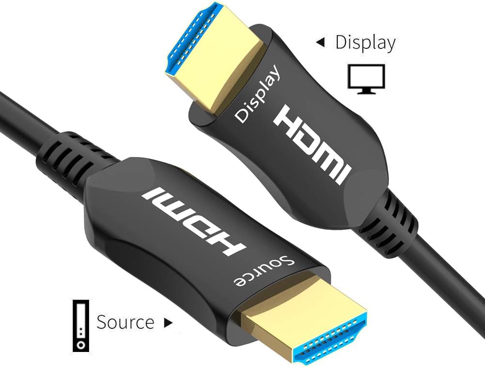 Fiber HDMI Cable 100ft 4K 60Hz Slim and Flexible S822
