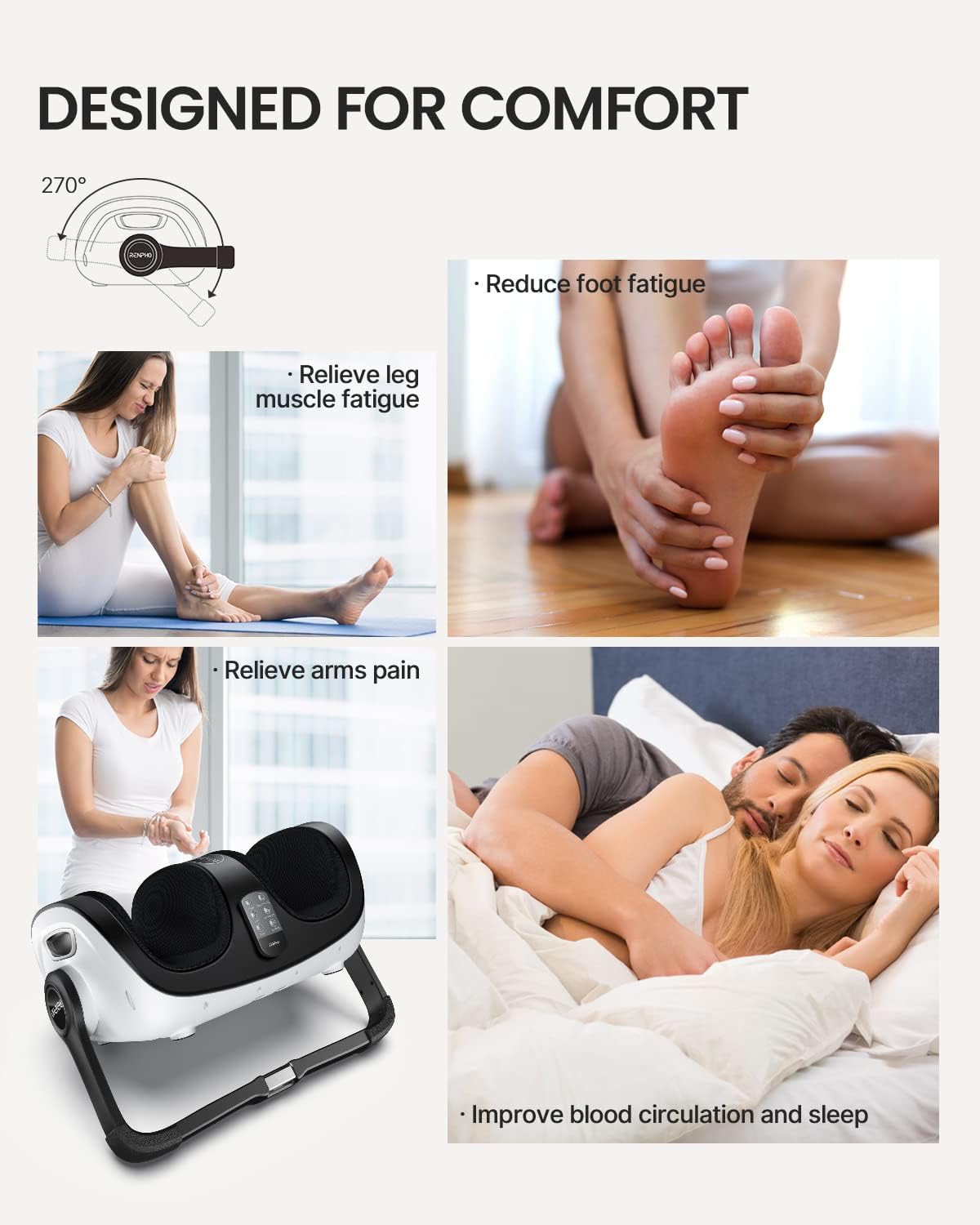 Shiatsu Foot and Calf Massager with Heat and Remote O462