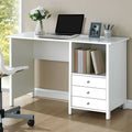 White Desk with 3 Storage Drawers T596062