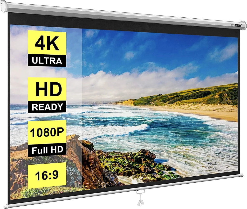 80 inch 16:9 HD Retractable Projector Screen O3879