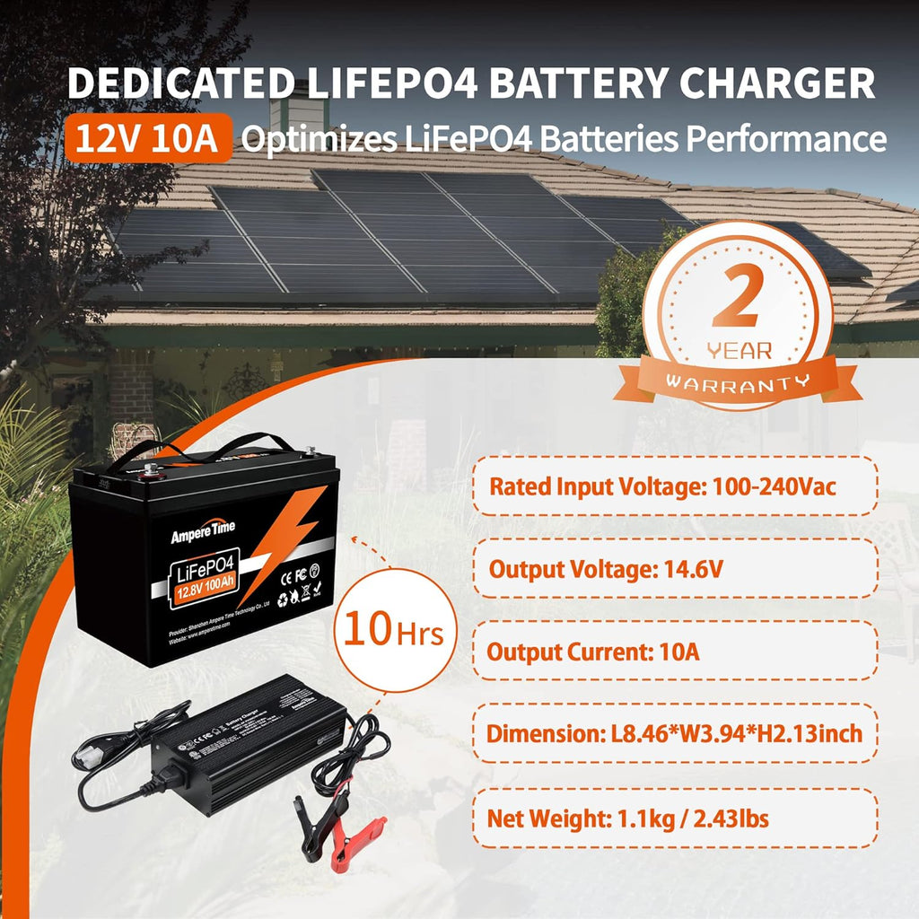 14.6V Lithium Iron Phosphate Battery Charger with 10A Output Current D1883