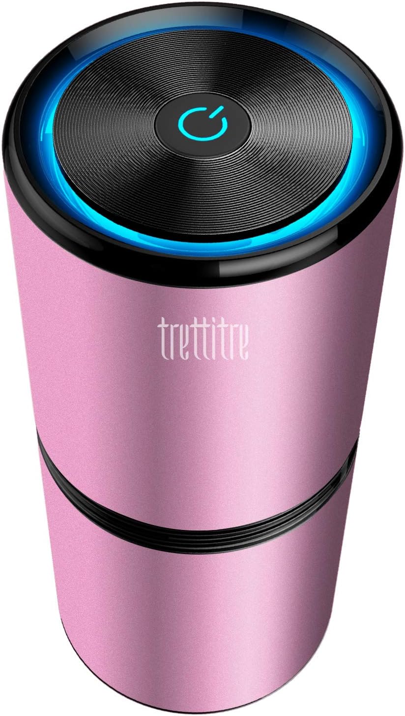 Car Air Purifier Ionizer with 12 Million Negative Ions, 27dB Quiet, Metal Body X434493