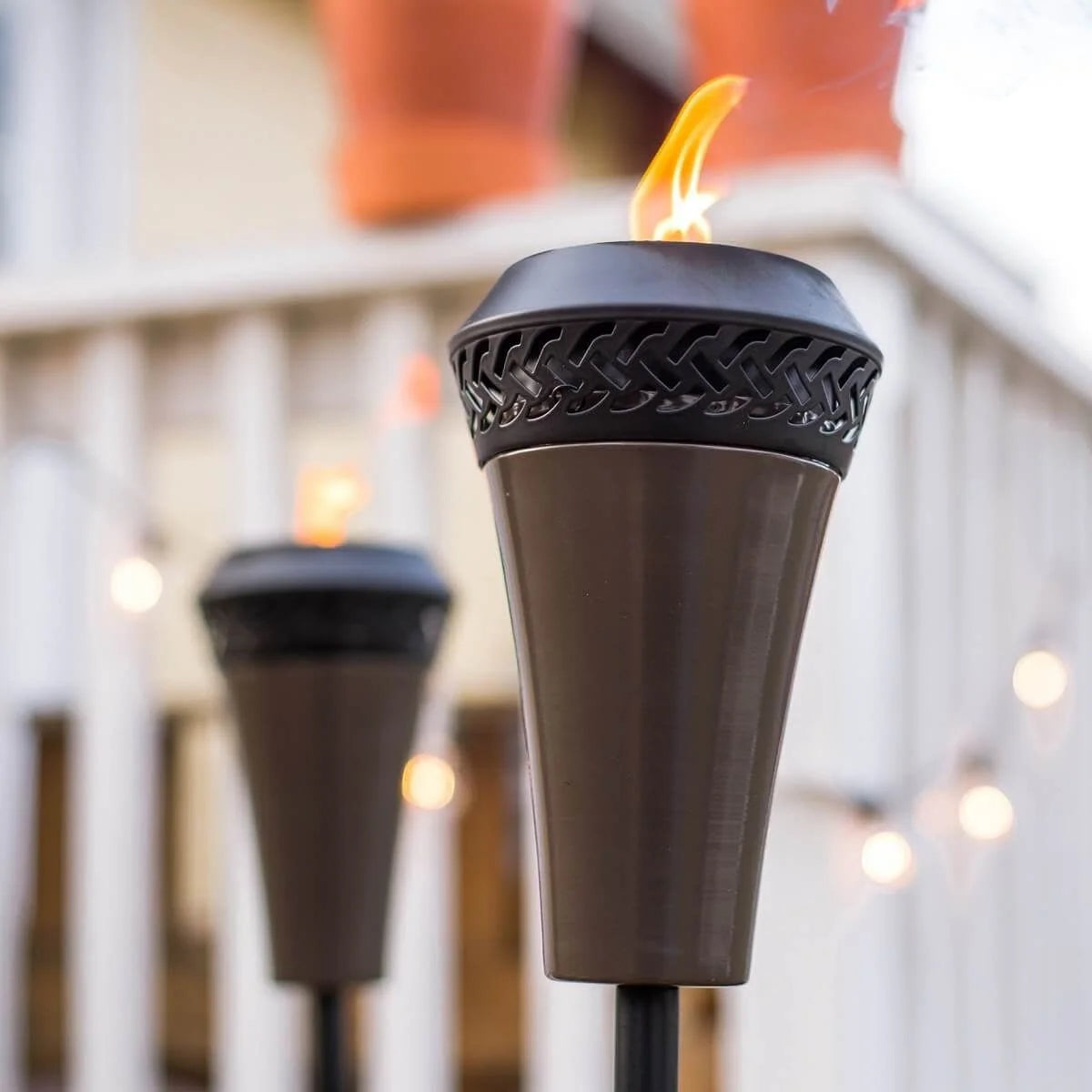 66 inch Metal TIKI Torch with Large Flame Q30943