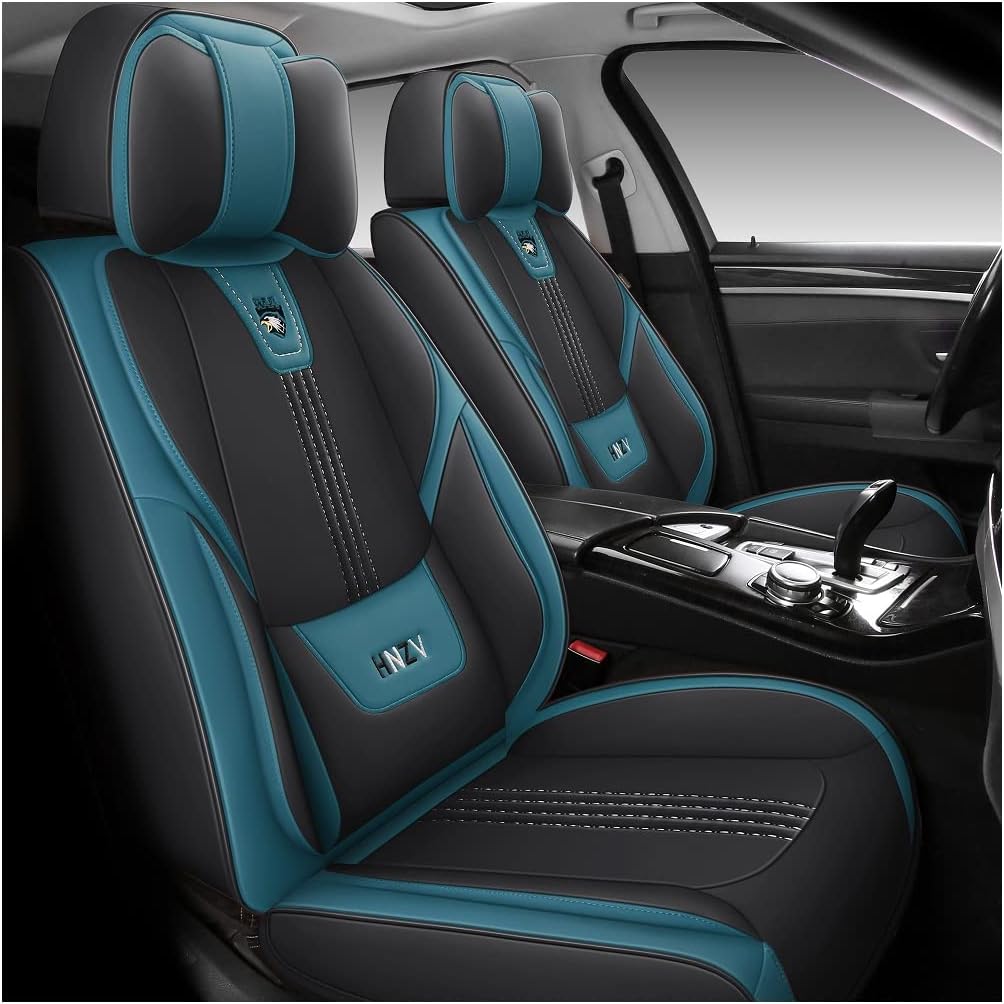 Blue & Black Car Seat Covers Full Set Y5127