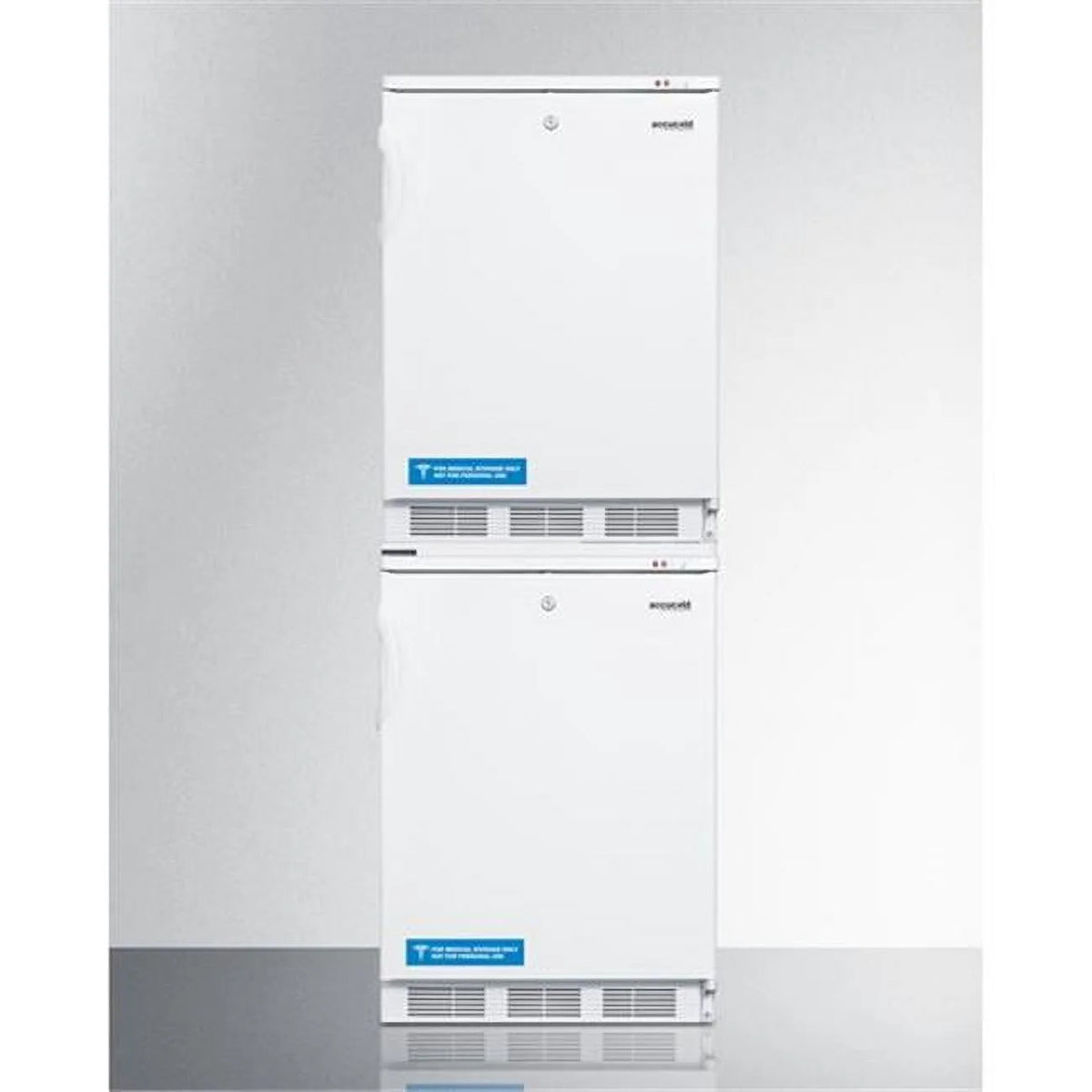 White Two Locking Low Temperature All-Freezers with Stacking Kit G545359