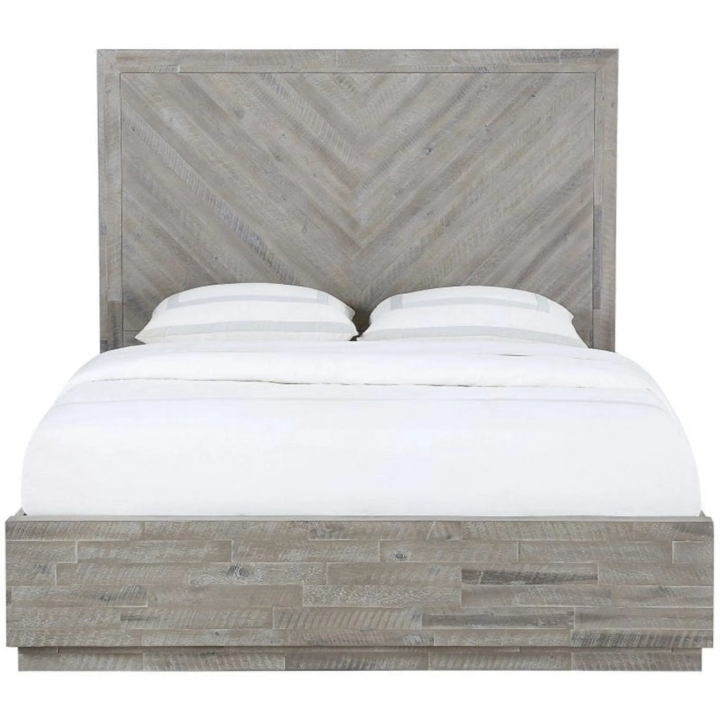 Solid Wood California King Storage Panel Bed X800175