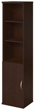 18W 5 Shelf Bookcase with Doors Mocha Cherry L86420
