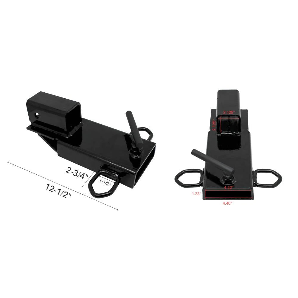 Clamp-On Forklift Fork Hitch Receiver Adapter - 2" G955